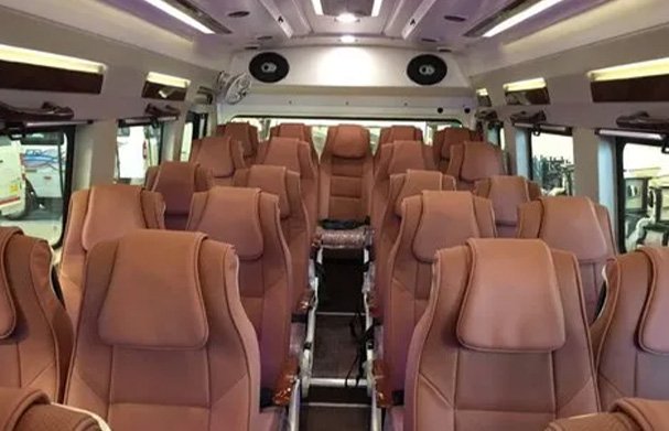 26-seater tempo traveller group tours Kerala